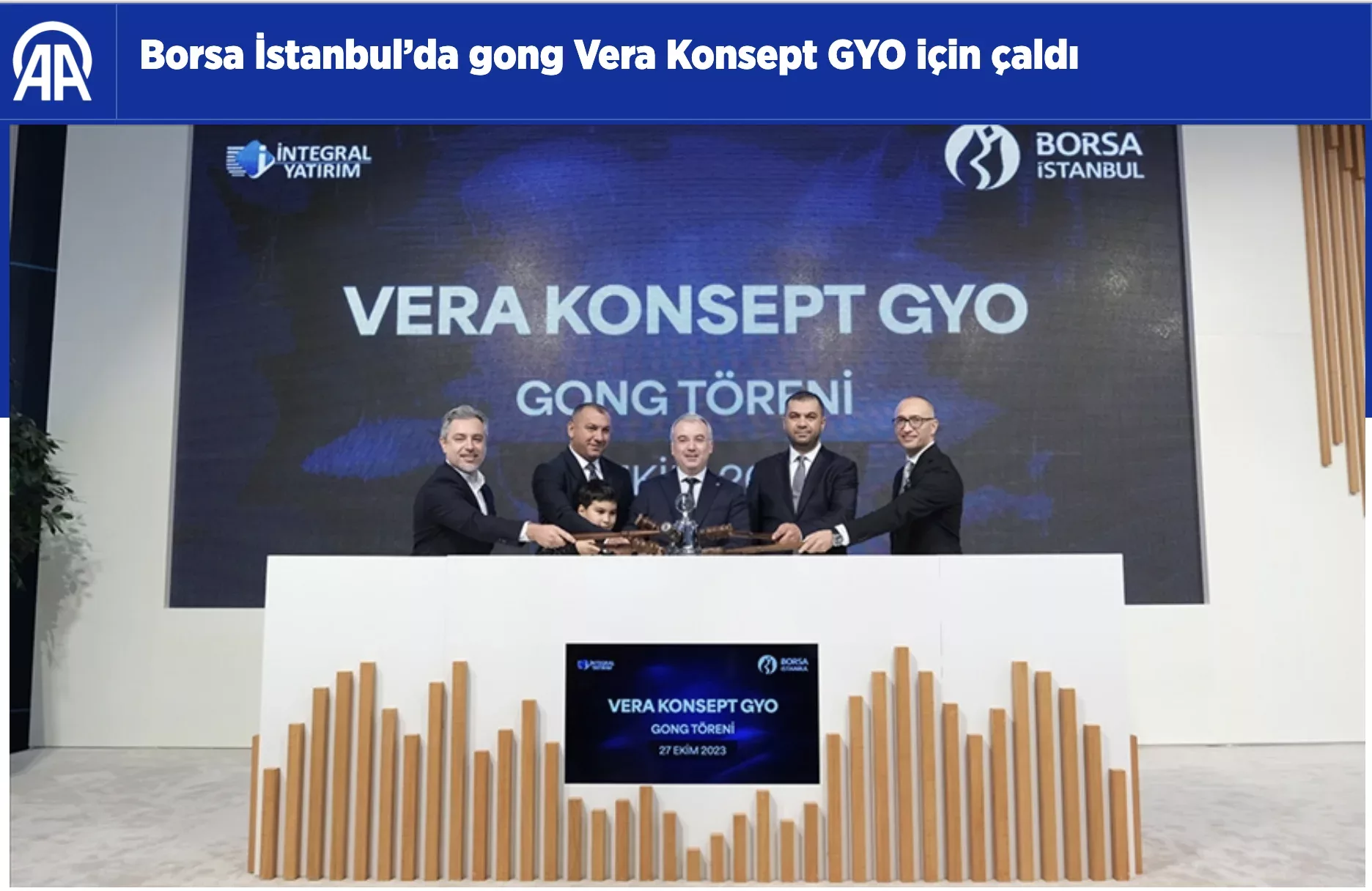 Borsa İstanbul'da gong Vera Konsept için çaldı