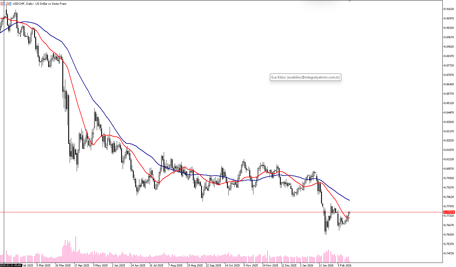 20 Şubat 2026 Forex Analizi: USDCHF