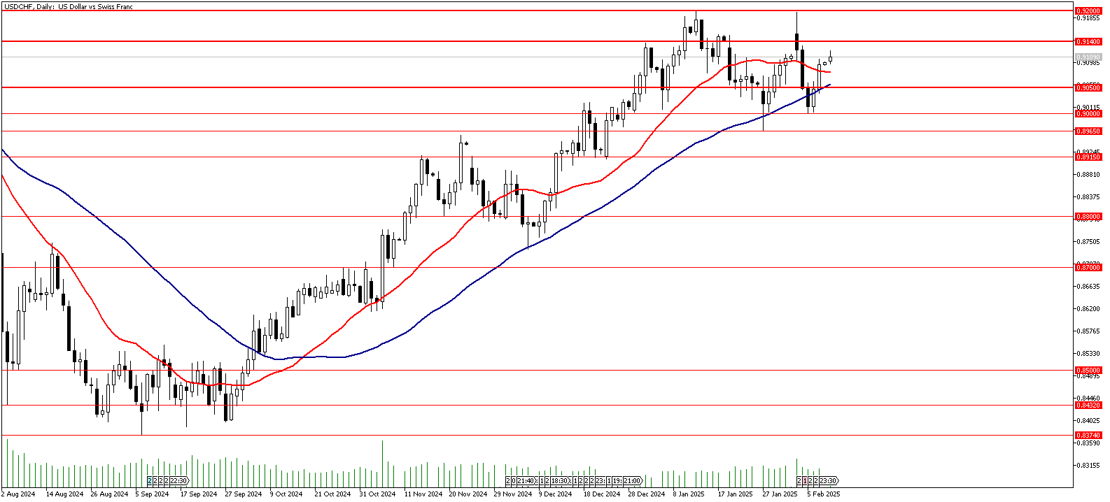 10 Şubat 2025 Forex Analizi: USDCHF