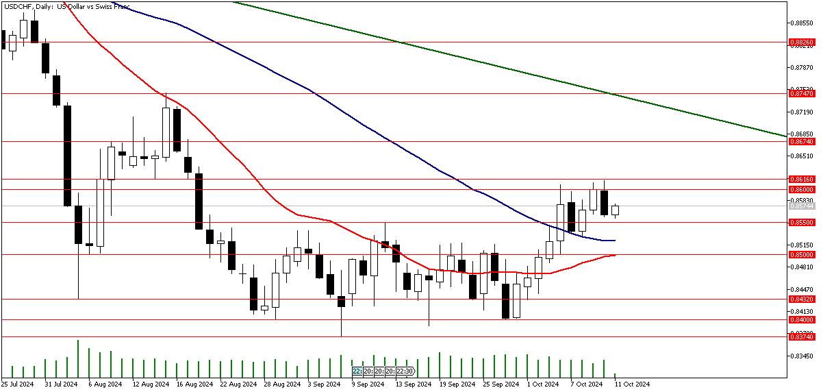 11 Ekim 2024 Forex Analizi: USDCHF