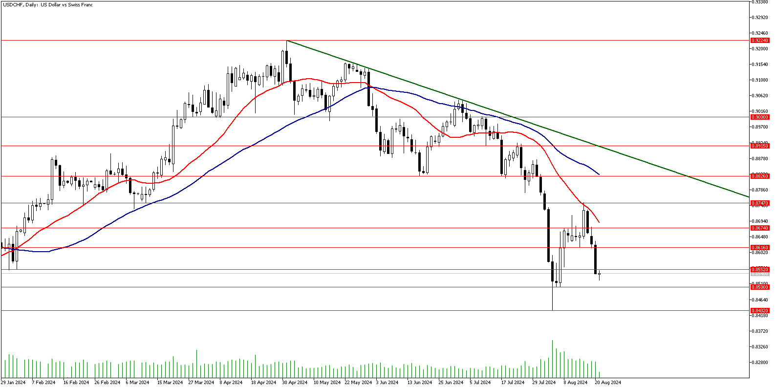 21 Ağustos 2024 Forex Analizi: USDCHF