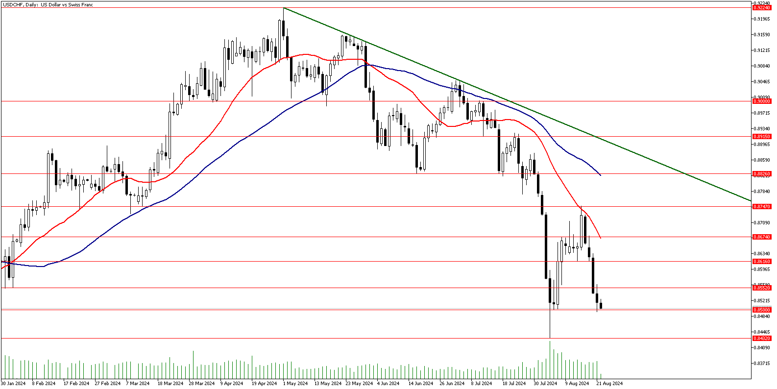 22 Ağustos 2024 Forex Analizi: USDCHF