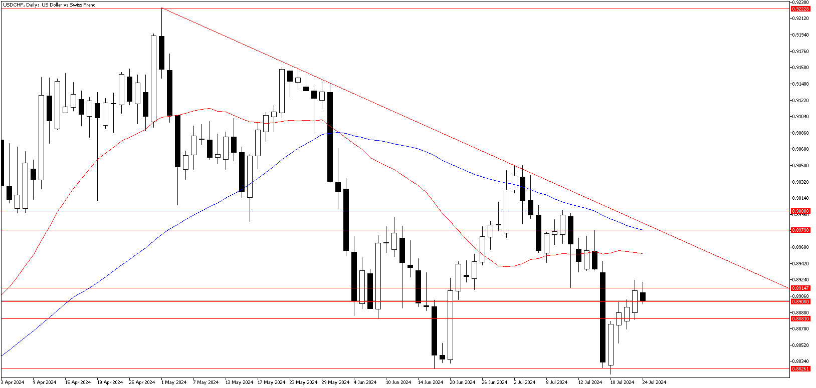 24 Temmuz 2024 Forex Analizi: USDCHF