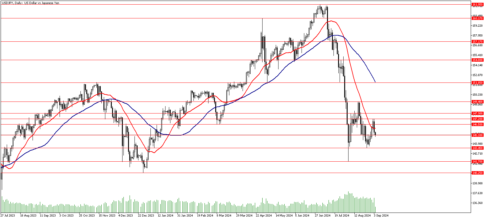 04 Eylül 2024 Forex Analizi: USDJPY