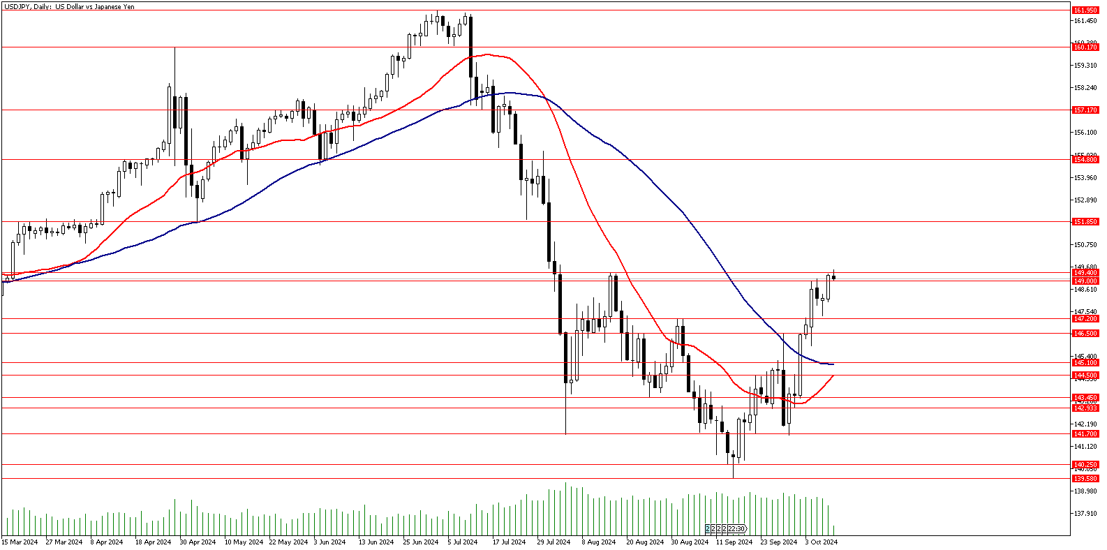 10 Ekim 2024 Forex Analizi: USDJPY