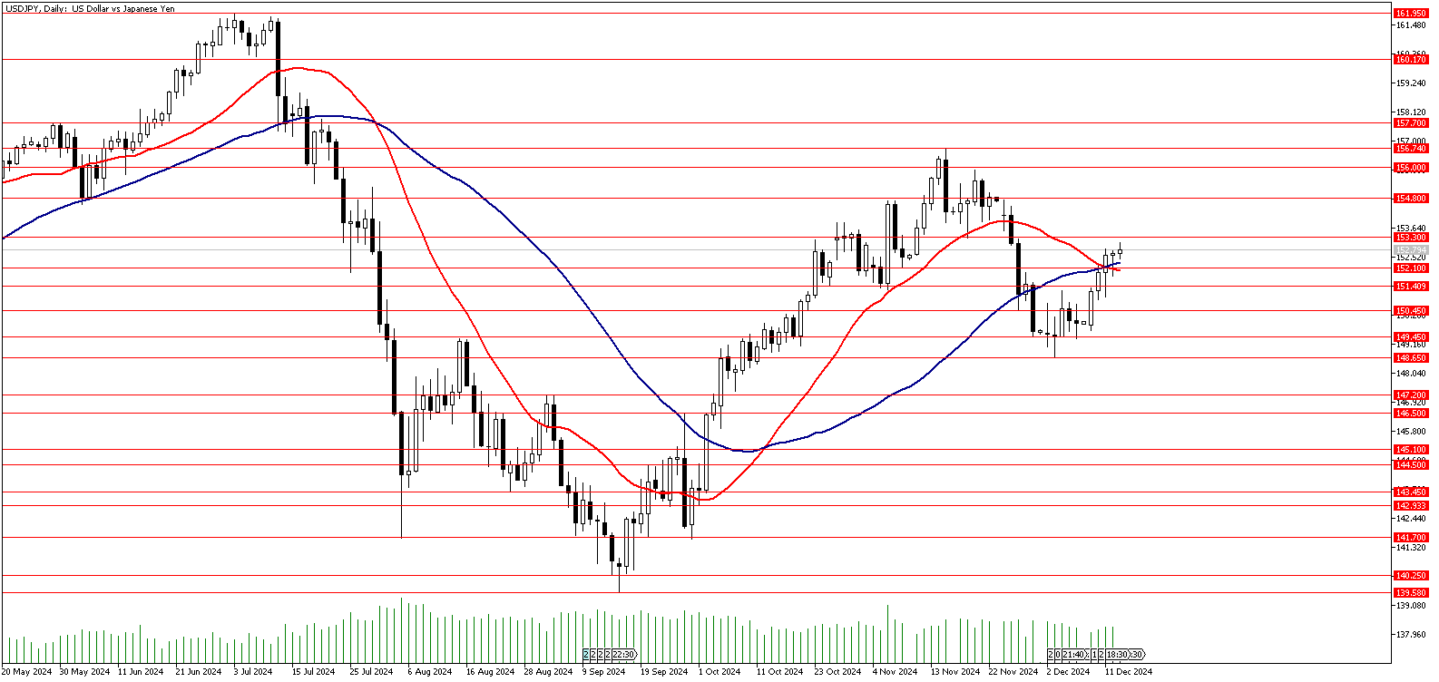 13 Aralık 2024 Forex Analizi: USDJPY