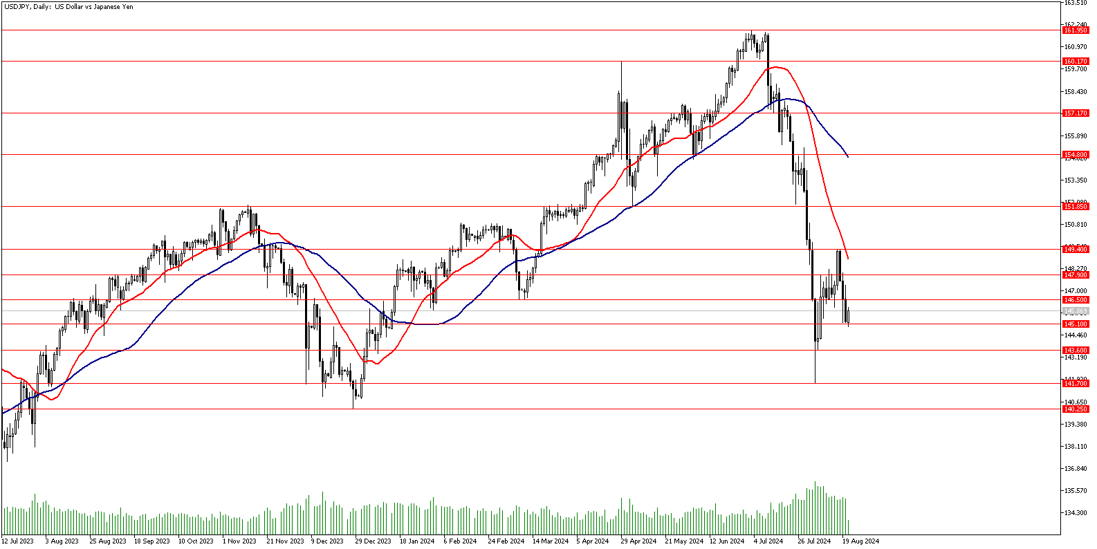 21 Ağustos 2024 Forex Analizi: USDJPY